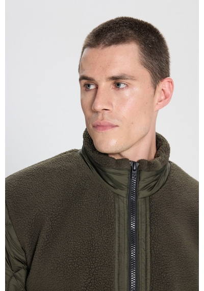 Wrangler Regular Fit Normal Kesim Sherpa Detaylı Haki Kapitone Mont W242644801 Khaki