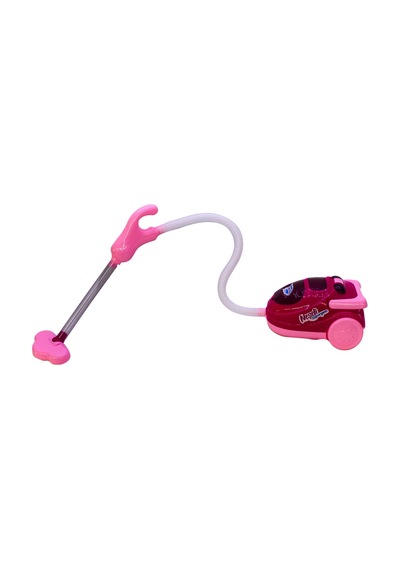 Pilli Oyuncak Elektrikli Süpürge Pembe 15 Cm