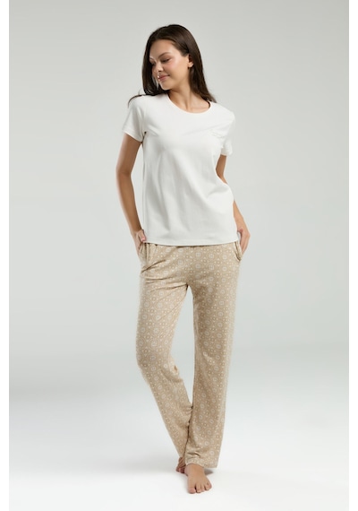 Pierre Cardin Kadın Beyaz Pijama Takımı Pc9001-s-v2 Beyaz