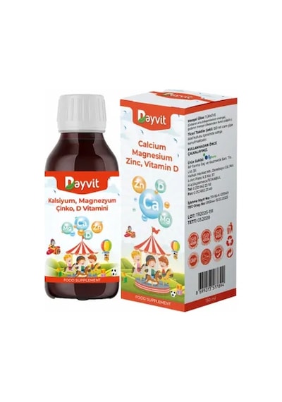 Dayvit Calcium Magnesium Zinc Vitamin D Sıvı 150 ML