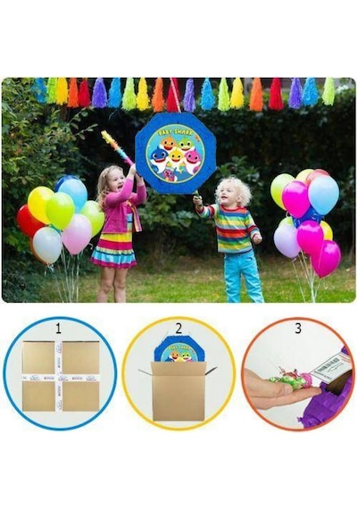 Panda Pinyata 42 Cm + Sopası Diğer