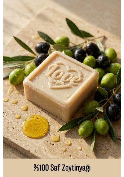 Olivos Love You Orkide Kokulu %100 Saf Zeytinyağlı Sabun 150 Gr El Yapımı, Paraben, Sls & Sles İçermez Orkide