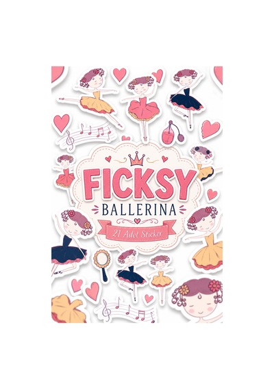 Sevimli Balerin Sticker Seti - 21 Adet Etiket Çıkartma Diğer