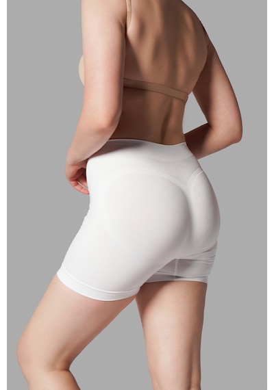 Fit Women Push Up Seamless Dikişsiz Popo Kısa Paçalı Korse 2064 Beyaz