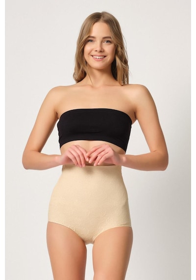 Ten Mı Emay 2842 Lazer Dantelli Slip Korse Ten