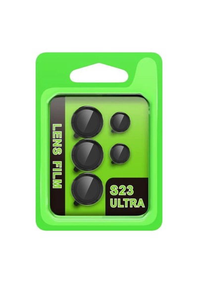 Samsung Galaxy S23 Ultra Raze Metal Kamera Lens - Siyah -