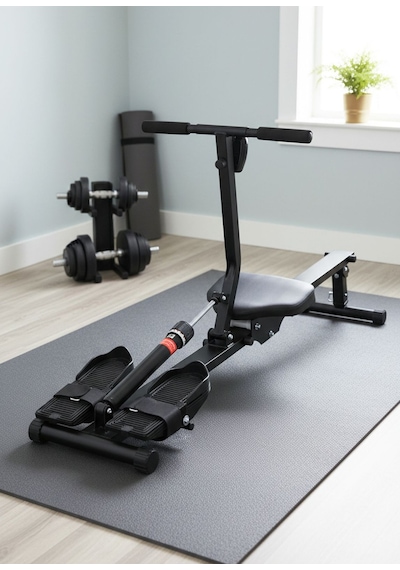 Triathlon T 238 Amortisörlü Kondisyon Küreği 12 Kademeli Direnç Lcd Ekran Paslanmaz Çelik Fitness Aleti