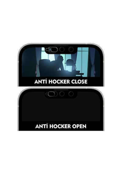 Buff Apple Uyumlu iPhone 13 Mini 5D Glass Anti Hacker Ekran Koruyucu