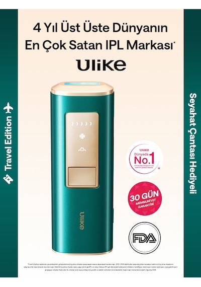 Ulike Air 2 Travel Ed Acıyı Önleyen Safir Buz Soğutma Ipl Lazer Epilasyon Aleti, 500.000 Atım, Taşıma Çantalı