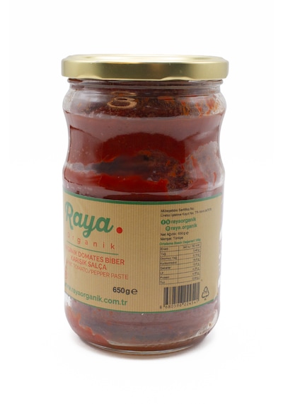 Organik Domates Biber Karışık Salça - 650g