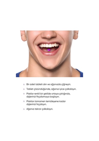 Tbrush Plak Kaşifi ve Tartar Gösterici Tablet