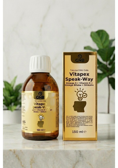 Gnb Vitapex Speak-way Omega 3 Sitikolin Ginkgo Biloba Takviye Edici Gıda Şurup 150 Ml