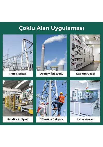 100x100 Cm İzole Halı 2 Mm 1 Kv Elektrik Yalıtkan Paspas İş Güvenliği Pano Önü Halısı 100cm