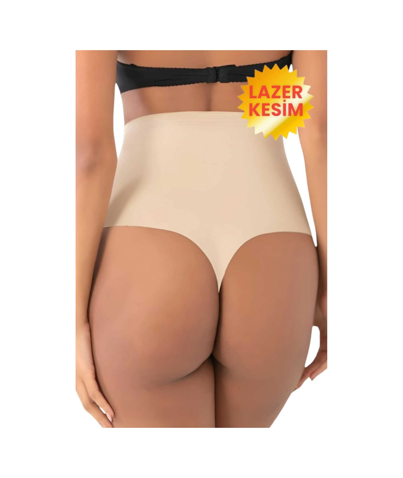 Tezzgelsin Kadın Lazer Kesim Ve Toparlayıcı String Korse Ten Rengi