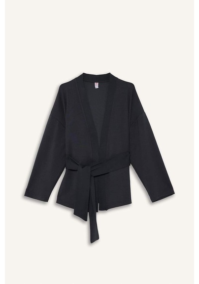 Defacto Modal Kimono Ceket-fall İn Love Loungewear G0003ax25wnar210 Antrasit