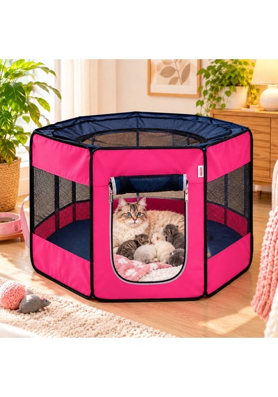 Missidea Pawingo Pembe Kedi Ve Köpek Doğum Çadırı Katlanabilir Pet Oyun Alanı Ve Yuvası