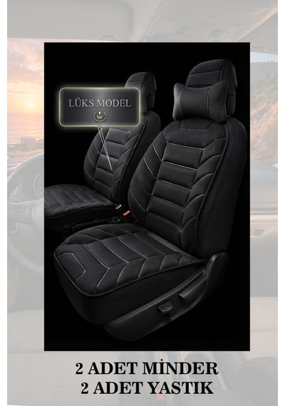 Kuga 2012 Uyumlu Siyah Renk Lüks Premium 2 Adet Minder Ve Yastık