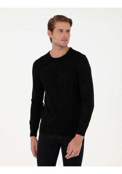 Pierre Cardin Erkek Siyah Kazak /triko 50300499-vr046 Siyah