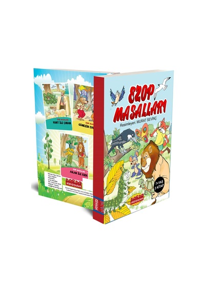 Ezop Masalları 3 Kitap Set 7+yaş Renkli Resimli Okumayı Öğre...