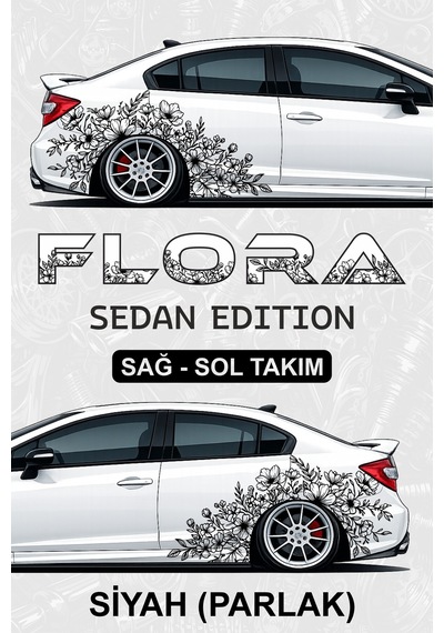Flora Sedan Edıtıon Sticker Kaplama Siyahparlak - 864812113