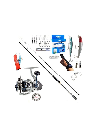 Okuma Safyre 4000 244cm 6-32gr Oslo Zen Pro Rapala Maket Balık Spin Olta Takımı Seti