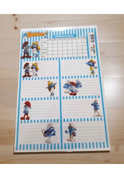 3 Sayfa Toplam 24 Adet Defter Kitap İsim Etiketi İsimlik 2