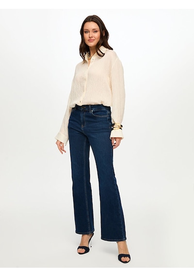 Faik Sönmez Flare Paça Jean Pantolon S26jpn002 Us26jpn00227 İndigo