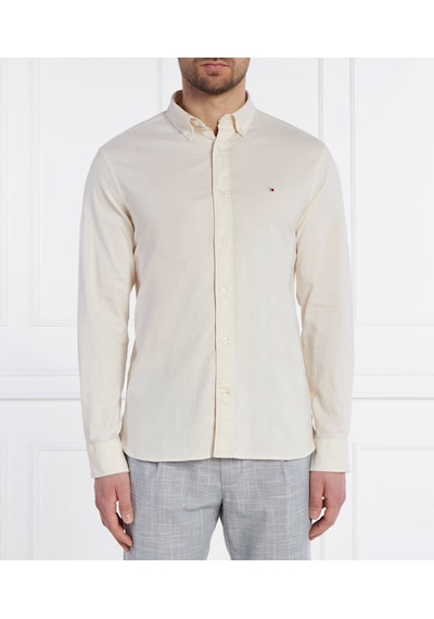 Tommy Hilfiger Erkek Regular Fit Pamuklu Gömlek Ekru