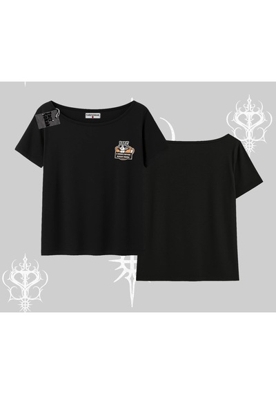 Startmore Startmore Need Coffee Right Meow Yazılı Kedi Baskılı Kayık Yaka Tshirt Siyah