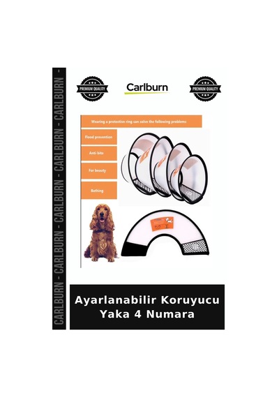 Özel Üretim Kedi Köpek Yakalığı Plastik Boyunluk Ayarlanabilir Koruyucu Yaka 4 Numara