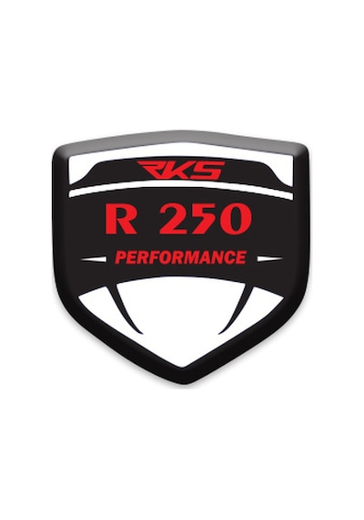 Rks R250 Logolu 3d Kabartmalı Siperlik Camı Sticker 3
