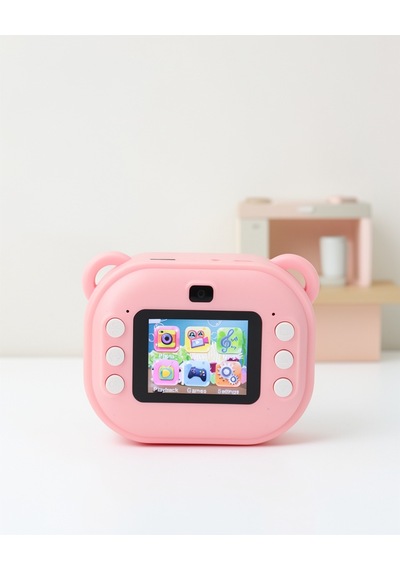Çocuk Kamerası 24mp Hd Çift Lens 32gb Hafıza Uczzzy600çocukkamera-3 Pembe
