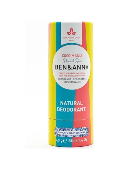 Ben & Anna Coco Mania Natural Vegan Deodorant Stick 40 G
