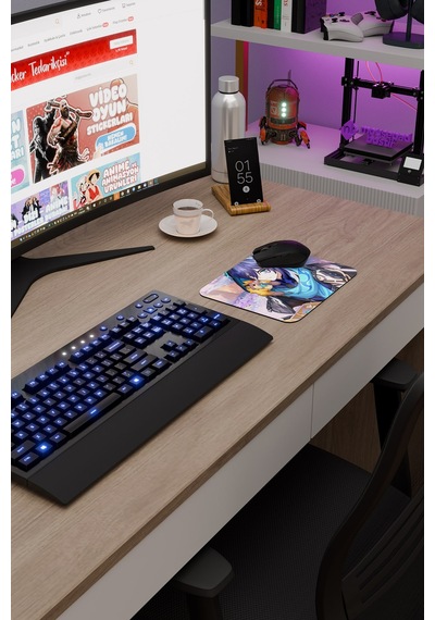 Ororon Genshin Impact Anime Oyuncu V3 - 22x18 Gaming Mouse Pad Fare Altlığı