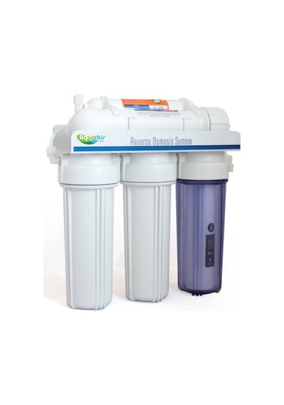 Aquabir Açık Kasa 5 Filtreli Çift Karbon Filtreli Pompasız Su Arıtma Cihazı + Lüks Musluklu