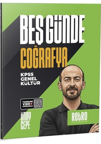 Retro 2026 Kpss Coğrafya 5 Beş Günde Kamp Kitabı - Önay Çepe Retro Yayıncılık