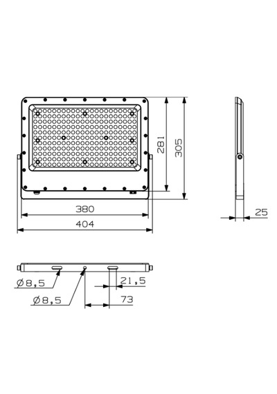 Goya Ledli Projektör 200w 6500k Ip65