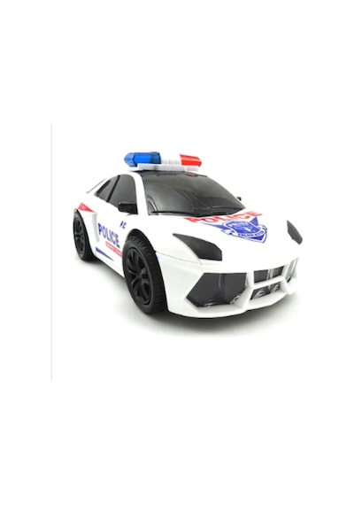 Pilli Polis Arabası 3d Işıklı Oyuncak Sesli Işıklı Polis Arabası