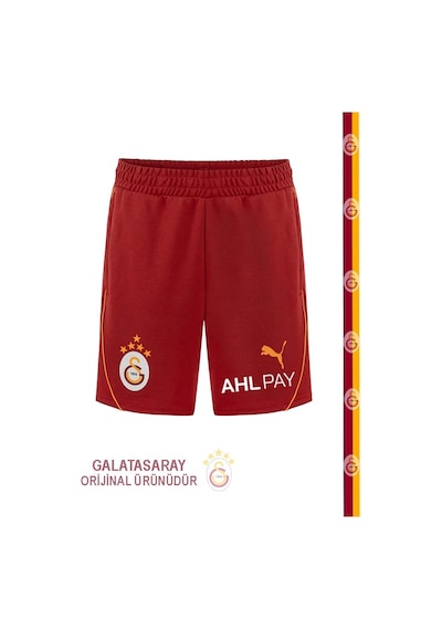 Galatasaray Lisanslı Puma A Takım Pamuk Kırmızı Şort Kırmızı