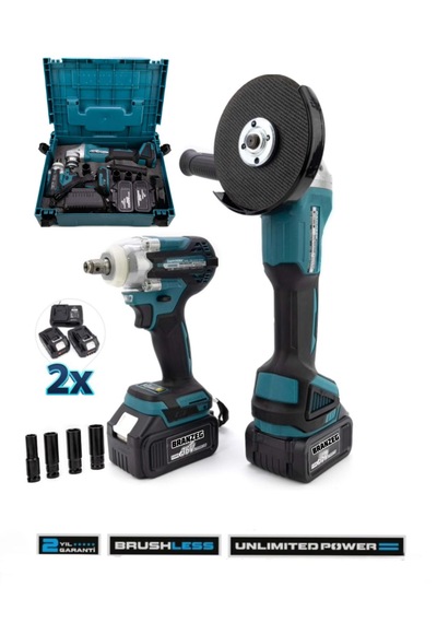 Branzeg BRZ2-SS İkili Set Matkap Sarjlı Spral + Somun Sıkma