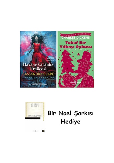 Hava Ve Karanlık Kraliçesi Ciltli + Tuhaf Bir Yılbaşı Öyküsü + Bir Noel Şarkısı
