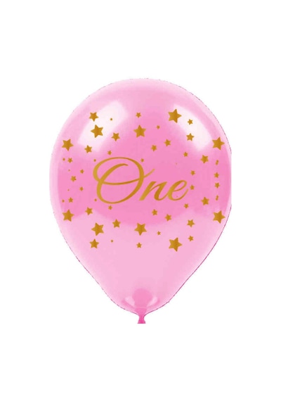 Çepeçevre 1 Yaş Kız One Balon 10'Lu