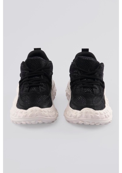 Mubiano Kadın Sneaker Kalın Taban Yılan Baskı Detaylı Bağcıklı Spor Ayakkabı Stellix Siyah Siyah Mubiano Kadın Sneaker Kalın Taban Yılan Baskı Detaylı Bağcıklı Spor Ayakkabı Stellix Siyah Siyah