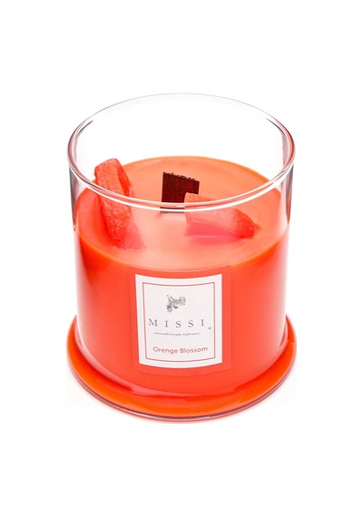 Missi Büyük Ahşap Fitilli Orange Blossom Vegan Mum