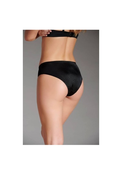 Eros Kadın Lazer Kesim Silikonlu Slip Siyah 001