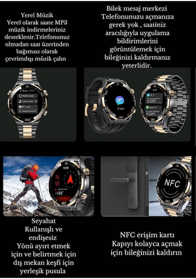 S30 Max Sk4 Pro Max Akıllı Yetişkin Saati 3-4 Gün Giden Şarj Ömrü 4gb Hafızalı Amoled Ekranlı