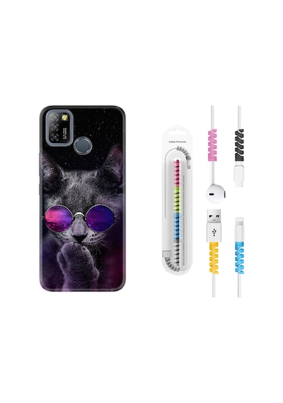 Infinix Smart 5 Kılıf Kablo Koruyuculu Carisma Cat 1607