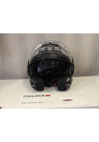 Kask Caberg Trip Mat Siyah Nfc + Pinlock Parlak Siyah