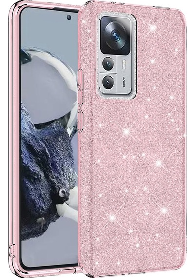Xiaomi Uyumlu Mi 12t Pro Kılıf Zore Parıltılı Simli Shining Silikon