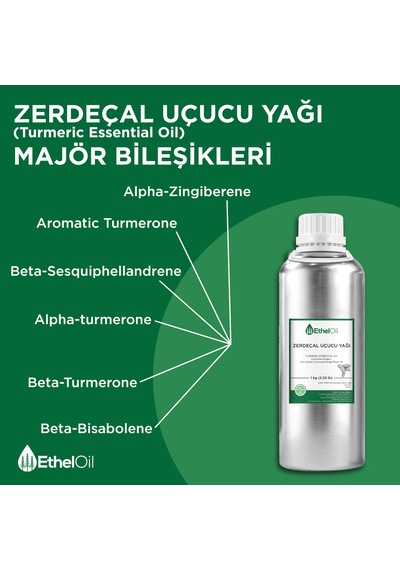 Zerdeçal Uçucu Yağı - 1 Kg Saf Ve Doğal Uçucu Yağ 1 KG